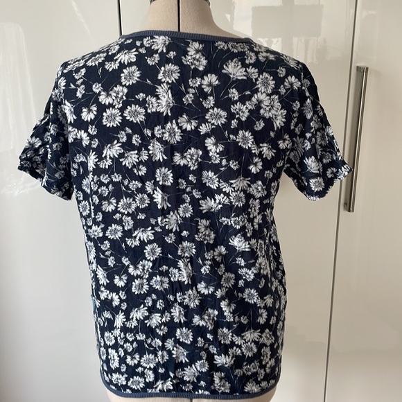 GONZO T- Shirt with Short Sleeve in Navy Blue/White Size-Large - Picture 4 of 15